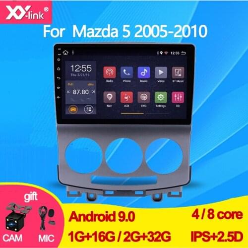 9 inch touchscreen Android 9.0 Car Radio multimedia Player for Mazda 5 2005-2010 GPS Navigation audio stereo mic no 2 din dvd