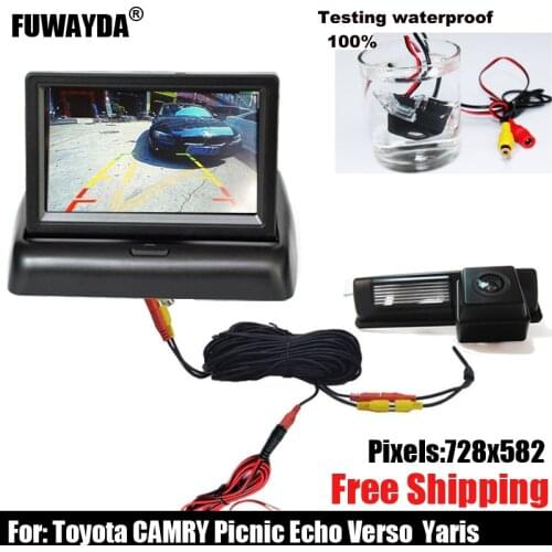 Free shipping!! SONY CHIP CCD CAR REAR VIEW REVERSE CAMERA FOR Toyota CAMRY Picnic Echo Verso / Yaris (NCP93) HARRIER ALTEZZA
