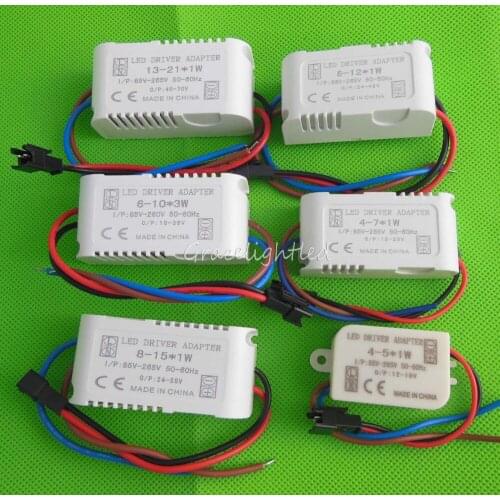 4w 5W 7w 8W 9W 10W 12w 15w 21w 30w AC85V-265V For 1W 3W LED Power Supply Driver 10pcs