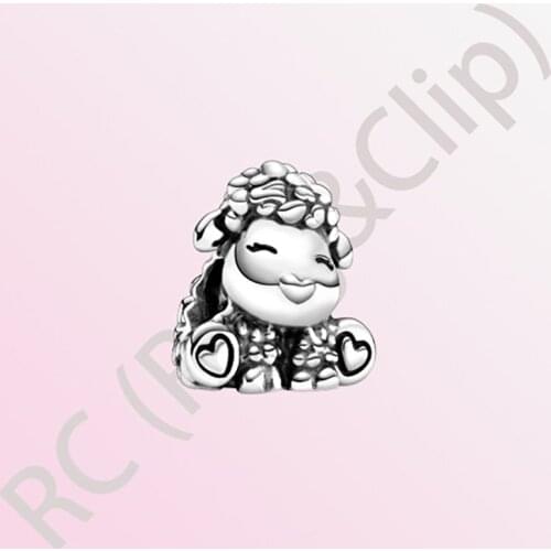 2020 New Arrival S925 Sterling Silver Beads Patti the Sheep Charms fit Original Pandora Bracelets Women DIY Jewelry