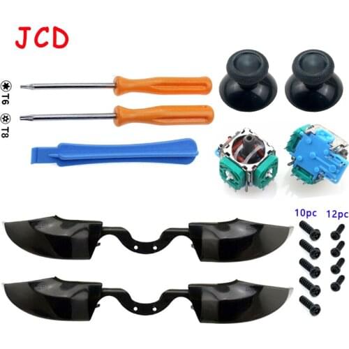 DATA FROG 2PCS New Black LB RB Bumpers Button For Xbox One Controller With 3.5mm Jack Port For Xbox One Elite Controller