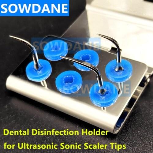 Dental Sterilize Block Holder 6 Holes for Ultrasonic Sonic Scaler Teeth Whitening Tips Working Tips Disinfection