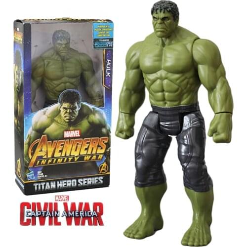 Disney Marvel Superhero Peripheral Avengers:Infinity War Hulk Action-Figure Toy Model Furnishing Articles Boys Girls Gift