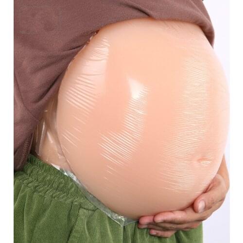 6~7months 1000g-2000g artificial belly silicone pregnant tummy fake pregnancy belly for women and actors Breast Form