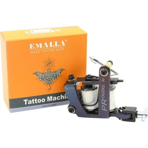 10 Wrapped Coil Tattoo Machine, Professional Alloy Liner Shader Tattoo Gun for Beginners to Complete the Tattoo Good Tool
