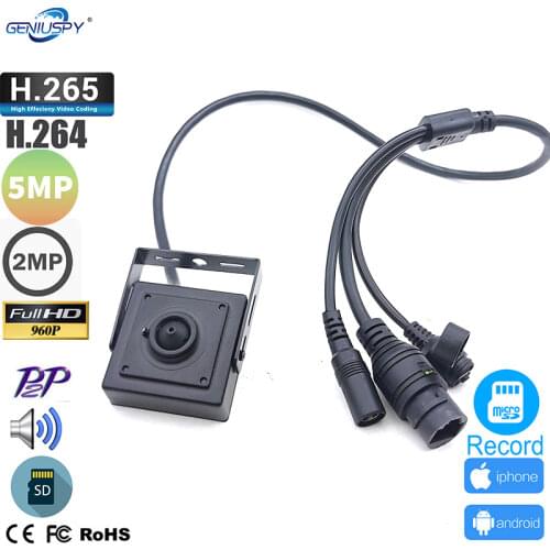 1080P Mini Camera IP 2Mp SD Card Storage 2.1MM Pinhole Wide Angle 140Degree Fisheye Pin hole Miniature IP Camera For Home Use