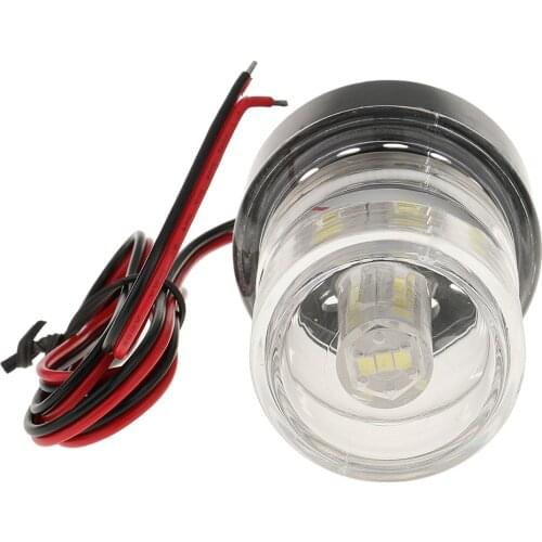 Marine Navigation Anchor Lights Stern Light All-Round 360 Degree White LED 12V for Boat Yacht Replacement Parts