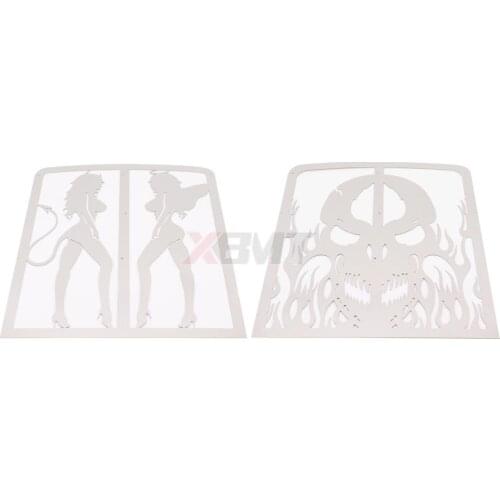 Motorcycle Skull/Girls Flame Radiator Grille Cover Guard Protector For Yamaha Banshee Grille YFZ350 YFZ 350 1987-2012 2010 2011