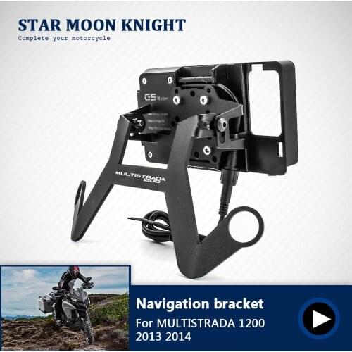 Motorcycle front Stand Holder Smartphone For DUCATI MULTISTRADA 1200 MY 2013 2014 SUPPORTO GPS/SMARTPHONE