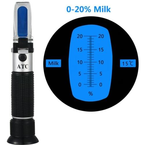 Milk Densitometer Hand-held Refractometer Milk Concentration Meter 0-20% Milk