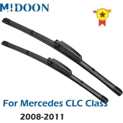 MIDOON Wiper Blades for Mercedes Benz CLC Class CL203 Fit Slider Arms 160 180 200 220 230 320 350 BlueEFFICIENCY KOMPRESSOR CDI