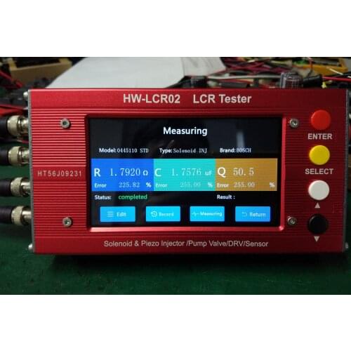 Latest LCR Digital Bridge LCR02 Test Resistance Inductance Capacitance Electromagnetic& Piezoelectric Injector Metering Unit DRV
