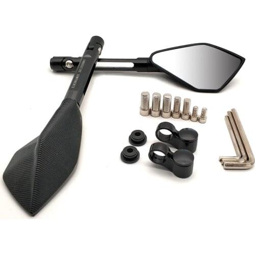 Universial 8mm 10mm Motorcycle Convex Mirror Rearview Mirrors 2Pcs/Pair For Suzuki GT550 RG500 RGV250 VS800 VZ800 DL1000