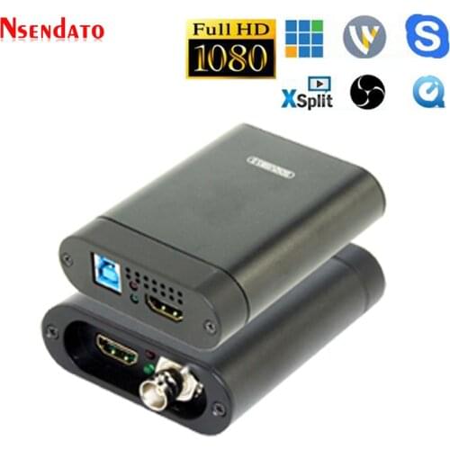 USB3.0 60FPS SDI HDMI Video Capture Box FPGA Grabber Dongle Game Streaming Live Stream Broadcast Recording For OBS vMix Wirecast