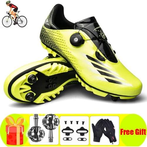 Sapatilha Ciclismo Mtb Cycling Shoes SPD Pedals Self-Locking Mountain Bike Bicycle Professional Ultralight Women Sneakers Men