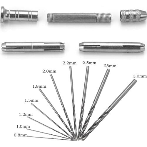 CKysee high-speed steel jewelry tools diy trumpet hand twist drill lightweight resin crystal epoxy puncher jewelry making DIY