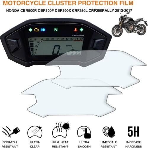 For Honda CBR500R F X Motorcycle Meter Protective Film Wear-resistant Film Accessories Anti-scratch Film