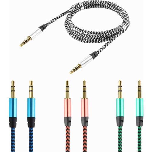 3.5mm Aux Cable Plug Male to Male Jack Auto Car Audio Cable Kabel Line Cord For Samsung S10 Headphone Speaker Wire Line
