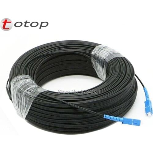 200M FTTH Fiber Optic G657A Patch Cord SC UPC to SC UPC Simplex Single mode Jumper fiber optic drop ftth cable