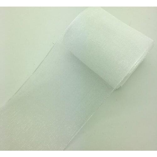 5yards/Lot 2" 50mm White Organza Ribbon Bow Wedding Decoration Lace Crafts