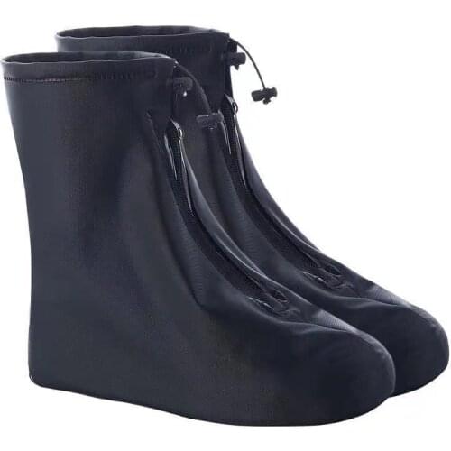 Men Women Shoes Covers for Rain Flats Ankle Boots Cover PVC Reusable Non-slip Cover for Shoes With Internal Waterproof Layer s45
