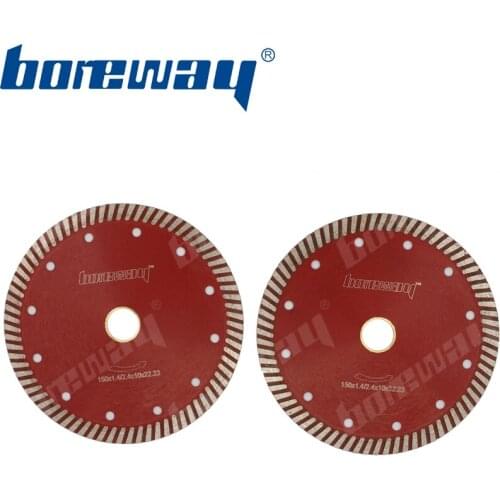 D150*2.4*10*22.23mm Diamond Plated Saw Blades With Continuous Wave Segment For Cutting Granite