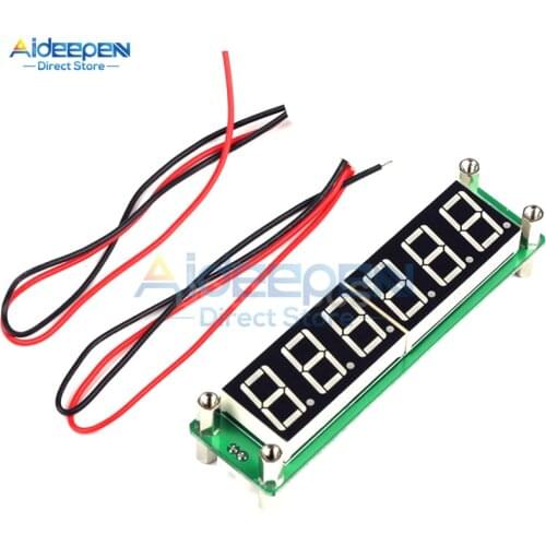 DC 8V-15V 0.1MHz~65MHz 6 Digits LED Display Digital RF Frequency Meter Counter Tester Cymometer PLJ-6LED-A Red/Blue/Green
