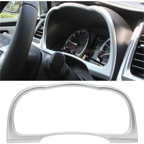 Senzeal ABS Front Dashboard Decoration Edge Cover Frame Trim for Toyota Highlander 2014 2015 2016 2017 2018 2019