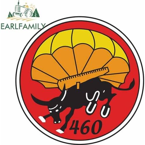 EARLFAMILY 13cm x 12.8cm for Parachute Field Artillery Battalion Car Stickers Cartoon Personality Refrigerator RV Decal Graphics