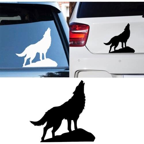 Hot Wolf Stickers For Cars Vinyl Decal Wolf Howl Sticker Auto Body Window Car Motorcycle Car Styling