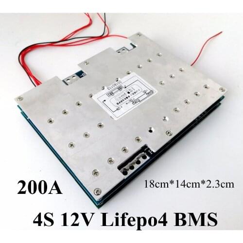 GTK 4S 200A Lifepo4 BMS battery protection board pcb for 12v 14.6V lifepo4 battery pack solar system battery pack
