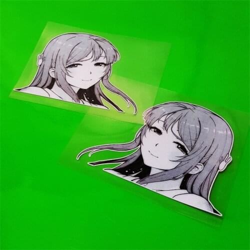 Intellectual Girl Decal Creative Fashion Beauty Lady Sticker for Auto Car Truck Vans Motor Computer Bike
