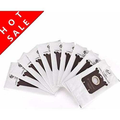 10 pcs/lot dust bag for Electrolux E201B for Philips FC8021 Dust S-bag GR201 AEG Bags s-bag FC9000 FC9049 HR8500 HR8350 FC9150