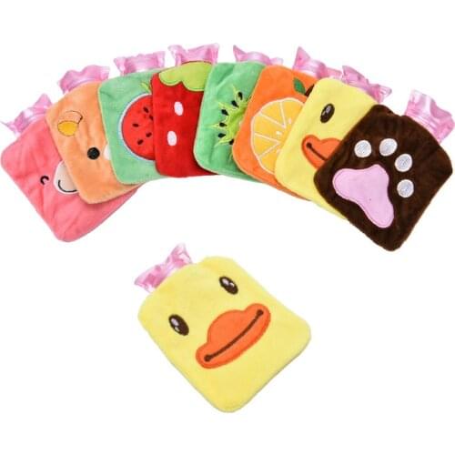 Cute Cartoon Hand Warm Hot Water Bottle Mini Hot Water Bottles Portable Hand Warmer Girls Pocket Hand Feet Hot Water Bags