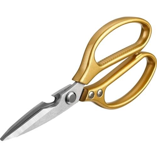 BalleenShiny Multifunctional Stainless Steel Scissors Suitable for Poultry Vegetables Barbecue Chicken Household Kitchen Tools