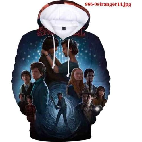 Hot Sale Hoodies Stranger Things 3d Men Hoodies Autumn Winter Casual Oversized Sweatshirts Fashion Stranger Things Women Hooded