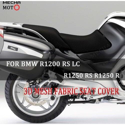 For BMW R1250RS R1250R R1200RS R1200R LC R 1200 RS Anti-Slip 3D Mesh Fabric Seat Cover Breathable Waterproof Scooter Seat Covers