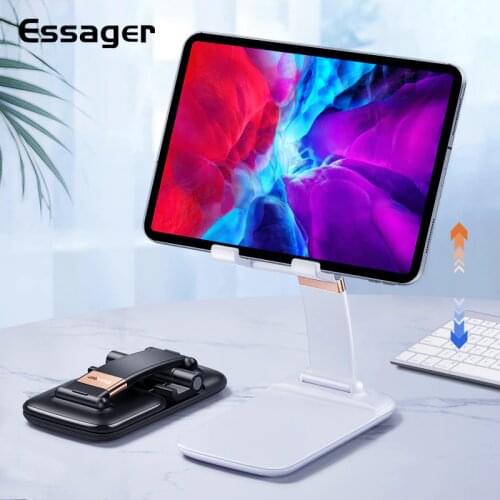 Essager Universal Desktop Holder Tablet Stand For iPad Pro Mini Xiaomi Samsung Tablet Phone Gravity Stand Foldable Table Support