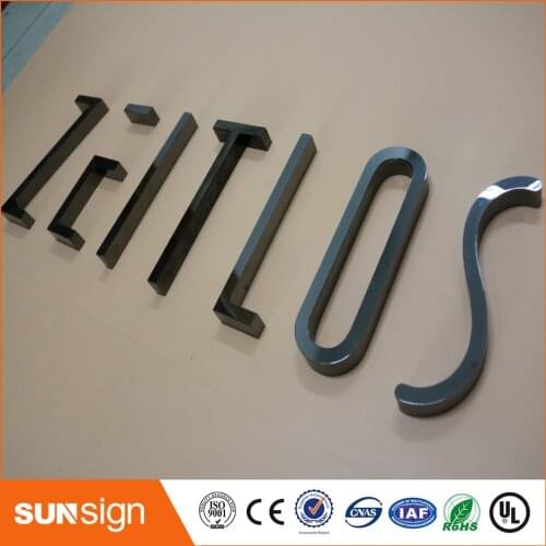 Custom chrome stainless steel letters sign for store front sign