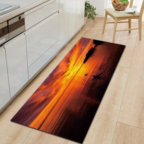 Landscape Sunset Afterglow Home Kitchen Mat Entrance Doormat Bedroom Floor Decoration Living Room Carpet Non-Slip Bathroom Rug