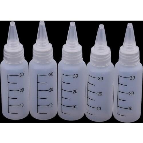 10pcs/lot 10/30ml Empty Plastic Eye Liquid Dropper Needle Tip Drop Refillable Bottle Squeezable Dropper Bottles