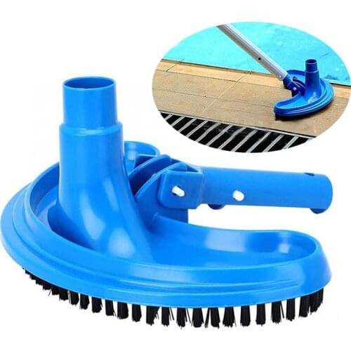 Swimming Pool Suction Vacuum Head Brush Cleaner Half Moon Flexible Swimming Pool Curved Suction Head Pond Skimmer Cleaning Tool
