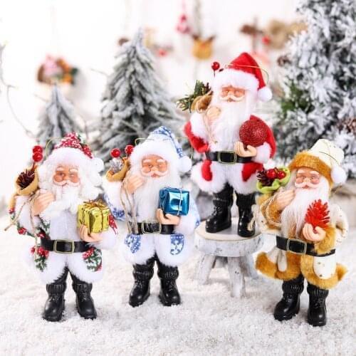 Santa Claus Pendant Doll Christmas Ornaments Merry Christmas Decor For Home Xmas Gift 2021 Navidad Kids Gift Happy New Year 2022