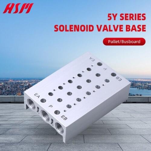 SMC Bus Plate SY3120 Solenoid Valve Base 5Y3-20 Series Assembled 2-20 Gasket