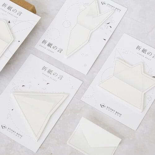 30sheet/pc Folding plane crane envelope sticky notes Japanese paper Decorative diary sticker Office school supplies NEW
