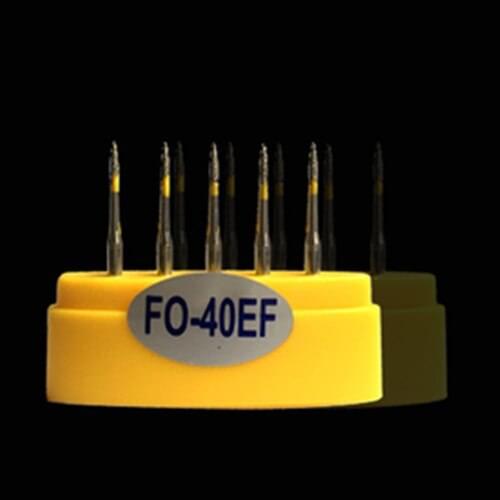 15pcs Dental Diamond Burs FO-40EF Drill DIA-BURS High Speed Handpiece Polisher FG 1.6M Dentist Lab Burrs Materials