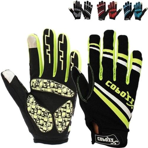 Copozz Brand New Gel bike glove Full Finger touch screen cycling gloves anti-slip shockproof breathable MTB sport bicycle gloves