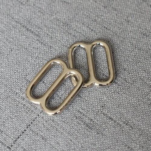 1 pcs Silver 15mm Metal Tri Glide Slide Adjusters Use for DIY Bag Strap Buckles Craft of Rectangle Loop Ring Accessories