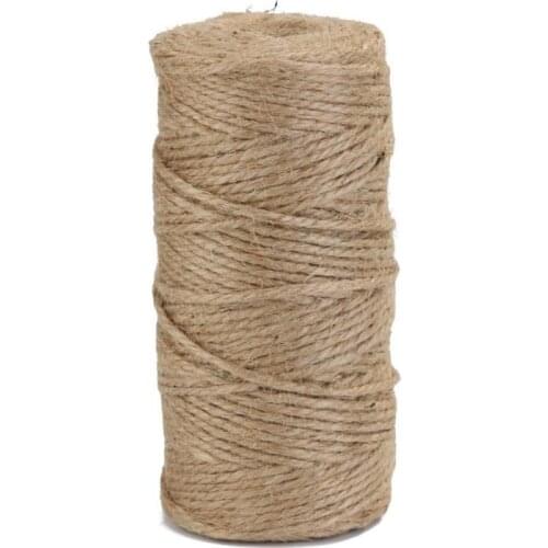 100m/roll Natural Hemp Rope Jute Twine Burlap String Wrapping Cords Thread
