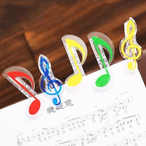 2pcs Innovative Musical Notebook Book Page Lovely Student Supply c02 Album Tickets Notebook Card Paper Clip